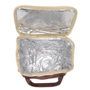 Insulated Lunch Bag Leak Proof Portable Reusable Lunch Box for Students Men Women and Office Workers L Coffee