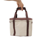 Insulated Lunch Bag Leak Proof Portable Reusable Lunch Box for Students Men Women and Office Workers L Coffee
