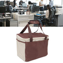 Insulated Lunch Bag Leak Proof Portable Reusable Lunch Box for Students Men Women and Office Workers L Coffee