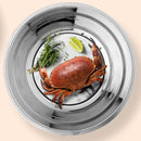 26cm Stainless Steel Basin Mixing Bowl Thicken Heavy Duty Deeper Edge Mirror Finish Salad Bowl