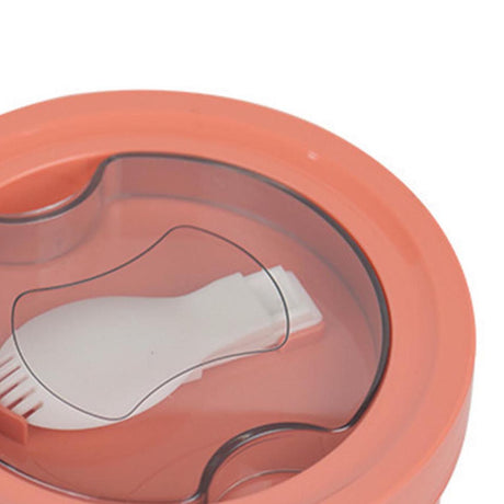 Insulated Bowl Leakage Proof 304 Stainless Steel Interior Thermal Soup Bowl with Handle for Noodle Bento 850ml Orange