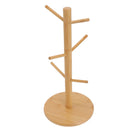 Coffee Cup Holder Space Saving Bamboo Coffee Mug Tree Rack Holder Organizer for Storage Display Drying Mugs