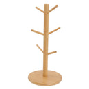 Coffee Cup Holder Space Saving Bamboo Coffee Mug Tree Rack Holder Organizer for Storage Display Drying Mugs