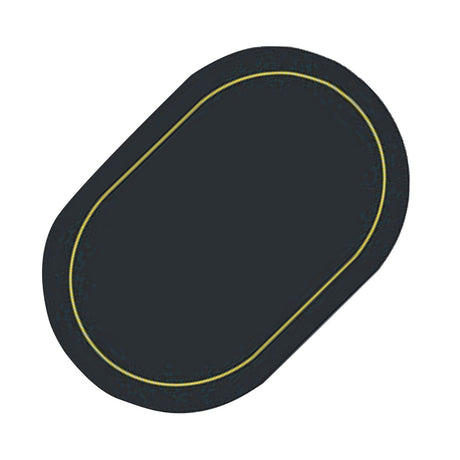 2Pcs Leather Oval Dining Food Mat Oil Proof Insulation Restaurant Table Home Hotel Non Slip Bowl Pad Placemat Black