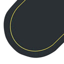 2Pcs Leather Oval Dining Food Mat Oil Proof Insulation Restaurant Table Home Hotel Non Slip Bowl Pad Placemat Black