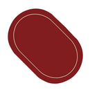 2Pcs Leather Oval Dining Food Mat Oil Proof Insulation Restaurant Table Home Hotel Non Slip Bowl Pad Placemat Black