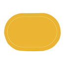 2Pcs Leather Oval Dining Food Mat Oil Proof Insulation Restaurant Table Home Hotel Non Slip Bowl Pad Placemat Blue