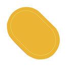 2Pcs Leather Oval Dining Food Mat Oil Proof Insulation Restaurant Table Home Hotel Non Slip Bowl Pad Placemat Blue