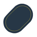 2Pcs Leather Oval Dining Food Mat Oil Proof Insulation Restaurant Table Home Hotel Non Slip Bowl Pad Placemat Blue