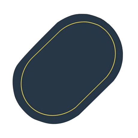 2Pcs Leather Oval Dining Food Mat Oil Proof Insulation Restaurant Table Home Hotel Non Slip Bowl Pad Placemat Blue