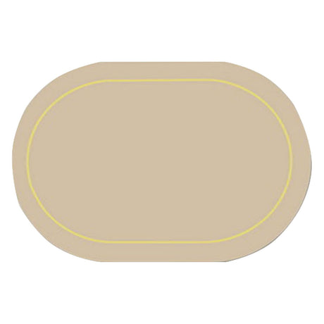 2Pcs Leather Oval Dining Food Mat Oil Proof Insulation Restaurant Table Home Hotel Non Slip Bowl Pad Placemat Light Gray