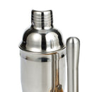10PCS Home Bartending Kit Stainless Steel with Bamboo Tray Cocktail Mixing Tool Set for DIY Novice 550ML