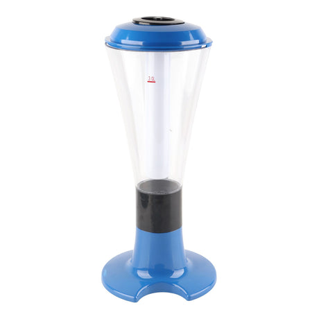 3L Beer Tower Dispenser Multipurpose Luminous Tabletop Wine Beer Tower Dispenser with Tap for Home Bar KTV Blue