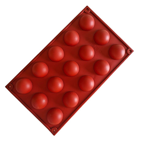 Semi Sphere Mold 15 Holes Silicone Semicircle Baking Mold for Cake Chocolate Mousse