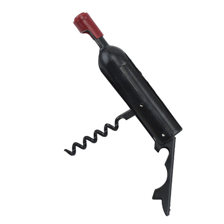 Wine Opener Black Multifunctional Magnet Design Portable Stainless Steel Wine Opener