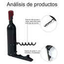 Wine Opener Black Multifunctional Magnet Design Portable Stainless Steel Wine Opener