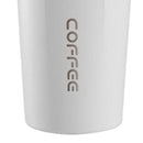 Smart Temperature Display Coffee Cup Portable 304 Stainless Steel Insulation Cup Simple Style Pure Color Generation 2nd White 380ml
