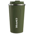 Smart Temperature Display Coffee Cup Portable 304 Stainless Steel Insulation Cup Simple Style Pure Color Generation 2nd Green 510ml