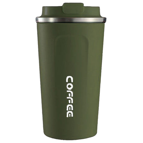 Smart Temperature Display Coffee Cup Portable 304 Stainless Steel Insulation Cup Simple Style Pure Color Generation 2nd Green 510ml