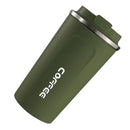 Smart Temperature Display Coffee Cup Portable 304 Stainless Steel Insulation Cup Simple Style Pure Color Generation 2nd Green 510ml