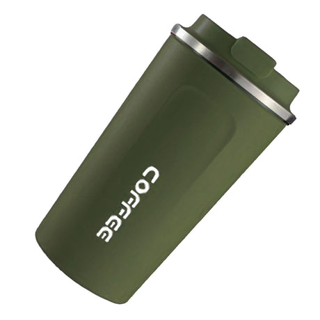 Smart Temperature Display Coffee Cup Portable 304 Stainless Steel Insulation Cup Simple Style Pure Color Generation 2nd Green 510ml