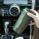 Smart Temperature Display Coffee Cup Portable 304 Stainless Steel Insulation Cup Simple Style Pure Color Generation 2nd Green 510ml