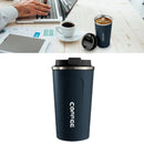 Smart Temperature Display Coffee Cup Portable 304 Stainless Steel Insulation Cup Simple Style Pure Color Generation 2nd Blue 510ml
