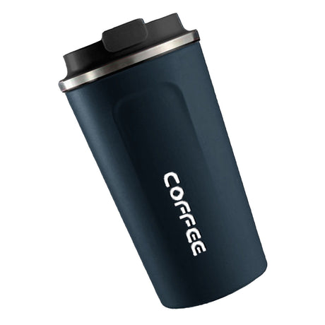Smart Temperature Display Coffee Cup Portable 304 Stainless Steel Insulation Cup Simple Style Pure Color Generation 2nd Blue 510ml
