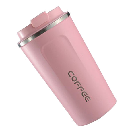 Smart Temperature Display Coffee Cup Portable 304 Stainless Steel Insulation Cup Simple Style Pure Color Generation 2nd Pink 510ml
