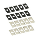 20 Pcs Poker Card Bottle Opener Beer Openers Stainless Steel Black Silver Cup Mat for Wallet Gifts