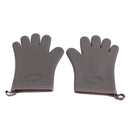 Heat Resistant Gloves Grilling Gloves Anti Scalding Silicone Oven Gloves for Kitchen Cooking Baking