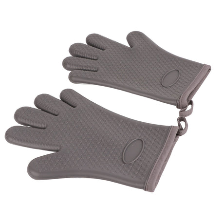 Heat Resistant Gloves Grilling Gloves Anti Scalding Silicone Oven Gloves for Kitchen Cooking Baking