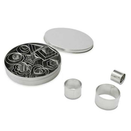 24 Pcs Cookie Cutters Set Biscuit Mould 430 Stainless Steel Vegetable Fruit Cutters for DIY Baking Cooking