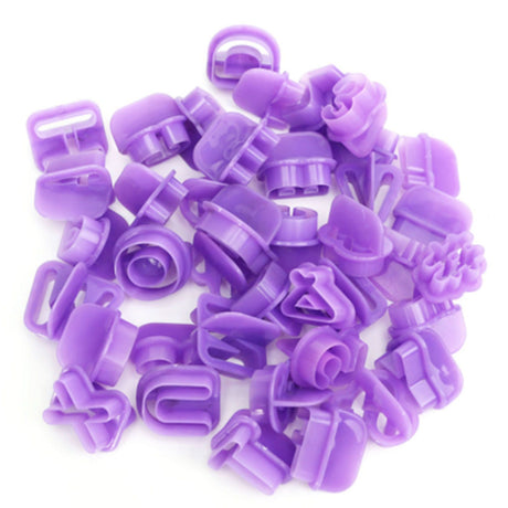 40pcs Numeral Alphabetic Cake Stencils Semiotic Food Grade Plastic Cake Topper Decorative Fillings for Home Baking