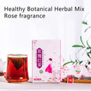 Rose Black Tea 30 Triangular Bags Boiling Water Brewing Portable Flower Tea for Women Girls