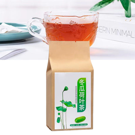 Natural Tea Winter Melon Lotus Leaf Cassia Seed Hawthorn Double Red Rose Licorice Orange Peel Barley 120g 30 Counts