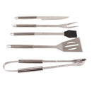 20pcs Barbecue Utensils Food Grade Stainless Steel Skewer Fork Knife BBQ Tool Set for Camping Hiking