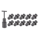 10PCS E14 Lamp Holder ABS with Sleeve High Temperature Resistant Light Socket Base for Home Black