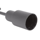 10PCS E14 Lamp Holder ABS with Sleeve High Temperature Resistant Light Socket Base for Home Black