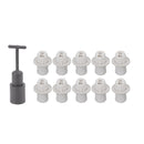 10PCS E14 Lamp Holder ABS with Sleeve High Temperature Resistant Light Socket Base for Home White