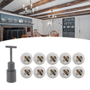 10PCS E14 Lamp Holder ABS with Sleeve High Temperature Resistant Light Socket Base for Home White