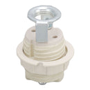 G9 Ceramic Lamp Holder Bulb Base Socket Light Holder with Zinc Alloy M10 Ring for Home Bedroom