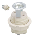G9 Ceramic Lamp Holder Bulb Base Socket Light Holder with Zinc Alloy M10 Ring for Home Bedroom
