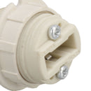 G9 Ceramic Lamp Holder Bulb Base Socket Light Holder with Zinc Alloy M10 Ring for Home Bedroom