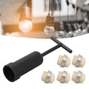 5Pcs G9 Ceramic Lamp Holder Temperature Resistance Zinc Alloy Ring Light Bulb Base Socket with Socket Ring Removal Tool
