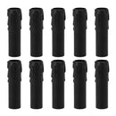 10pcs 4 Inch Candle Covers Sleeves Simulation Vintage Wax Drop Candle Socket Covers for Chandelier Black