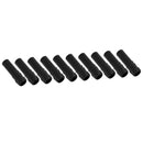 10pcs 4 Inch Candle Covers Sleeves Simulation Vintage Wax Drop Candle Socket Covers for Chandelier Black