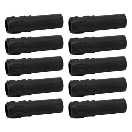 10pcs 4 Inch Candle Covers Sleeves Simulation Vintage Wax Drop Candle Socket Covers for Chandelier Black