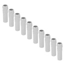 10pcs 4 Inch Candle Covers Sleeves Simulation Vintage Wax Drop Candle Socket Covers for Chandelier White