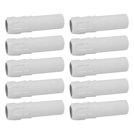 10pcs 4 Inch Candle Covers Sleeves Simulation Vintage Wax Drop Candle Socket Covers for Chandelier White